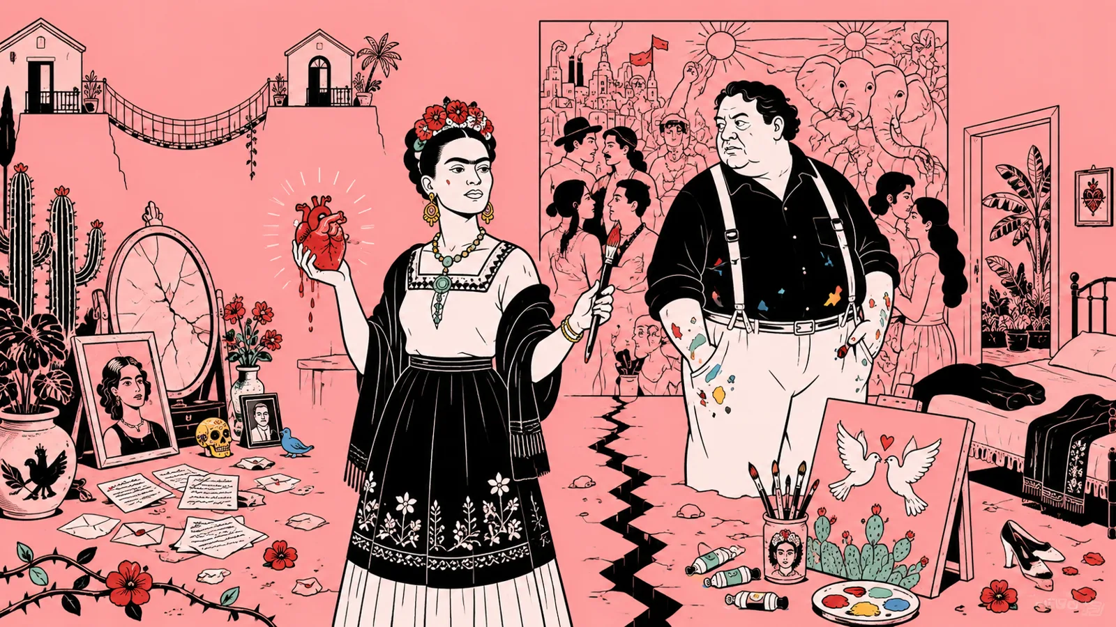 Frida Kahlo e Diego Rivera: l’arte di amarsi ferocemente